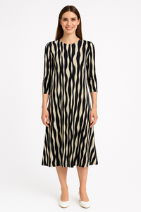 Past The Knee T-Shirt Dress - Comfortable A-Line Silhouette