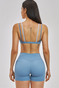 The New Seraphine Layered V Sports Bra Shorts 2-Piece Set