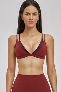 The New Seraphine Layered V Sports Bra Shorts 2-Piece Set
