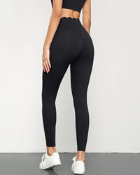 Hello Day Scalloped Waist High Rise Leggings