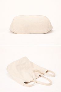 Lightweight Ramie Canvas Large Tote Bag