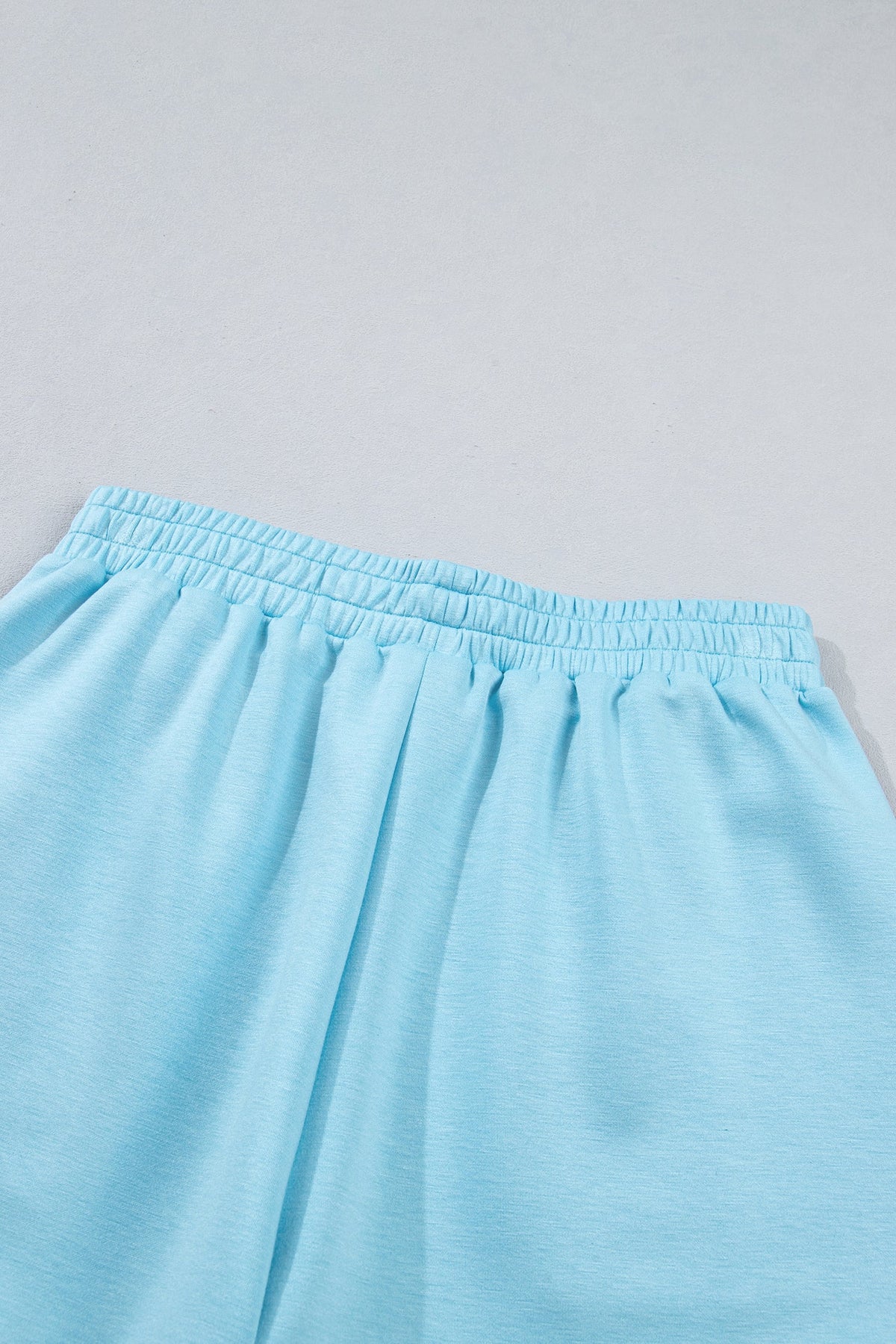 Myosotis Half Zip High Neck Tee Athleisure Short Set