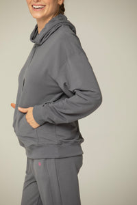 Luna Relaxed Fit Hoodie for Women – Soft Cotton Blend Athleisure Sweatshirt with Kangaroo Pocket