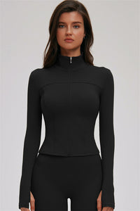 The Kinetic Zip Jacket Cross Back Sports Bra Leggings 3-Piece Set