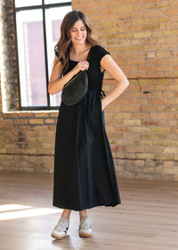 Eleanor Black A-line Maxi Dress - FINAL SALE