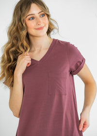 Finley V-neck T-shirt Dress